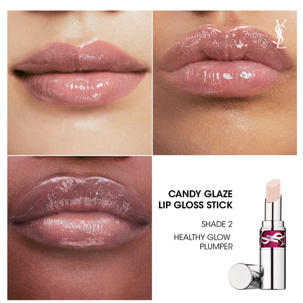 Yves Saint Laurent Rouge Volupte Double Care Balm in Candy Glaze Travel Size NIP - Picture 2 of 9
